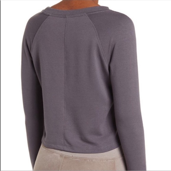 90 DEGREE BY REFLEX Terry Brushed High/Low Twist Front Top - Picture 10 of 14